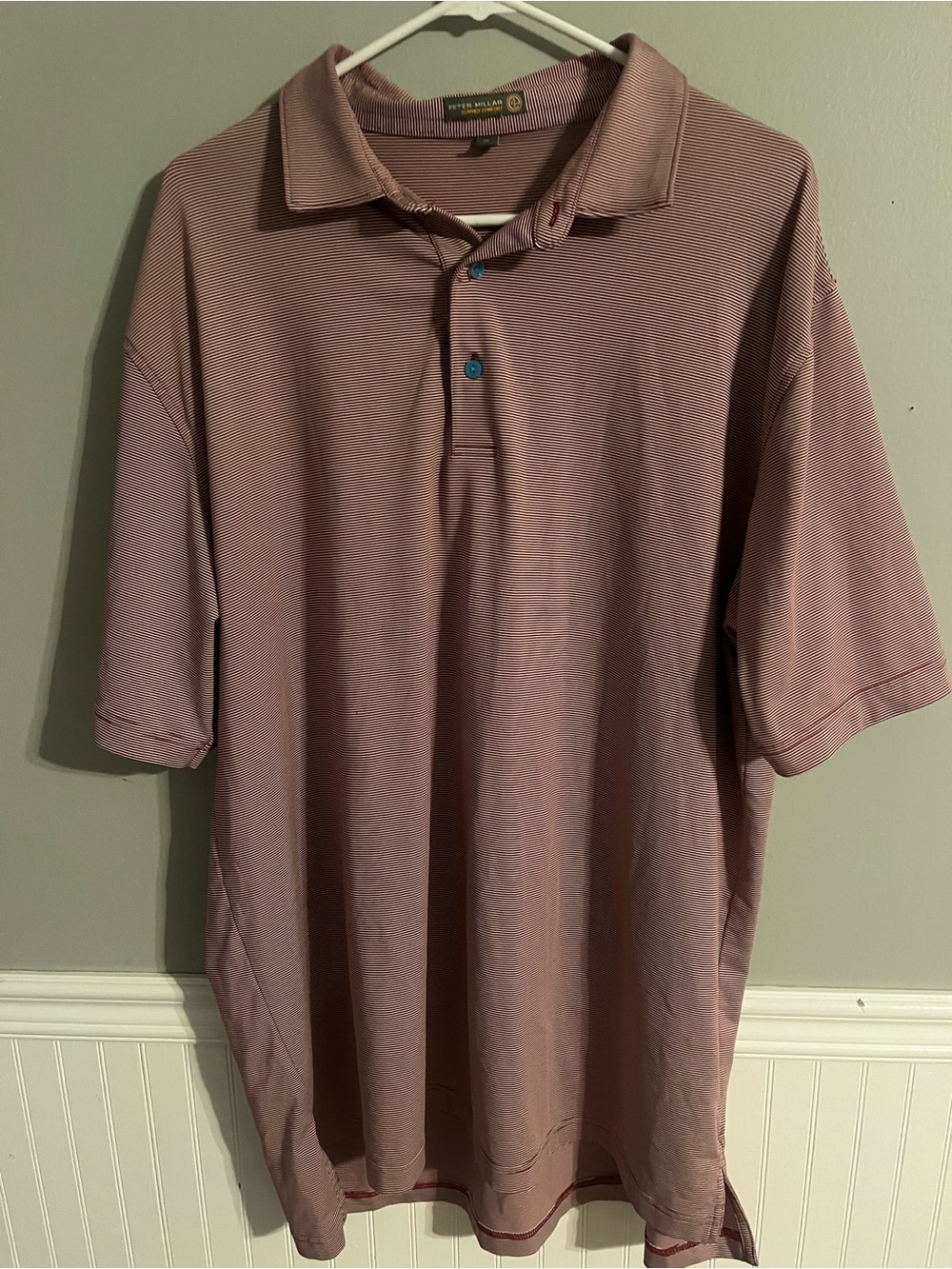 Peter Millar Men's Short Sleeve Polo in Mauve - Picture 1 of 3